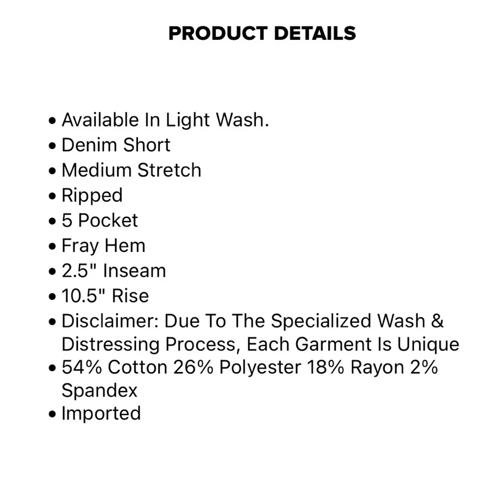 Just My Type Ripped Stretch Denim Shorts - Picture 4 of 4